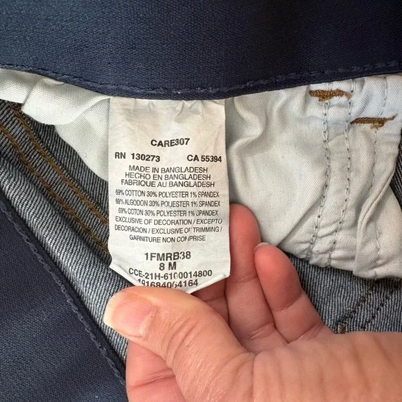 Lee Dark Blue Regular Fit Boot Cut Mid Rise Jeans size 8M - Picture 10 of 12